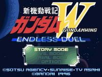 une photo d'Ã©cran de Mobile Suit Gundam Wing - Endless Duel sur Nintendo Super Nes